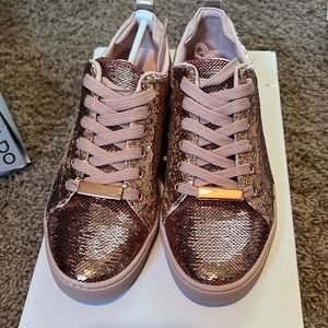 Also pink sequin tennis shoes. Brand new